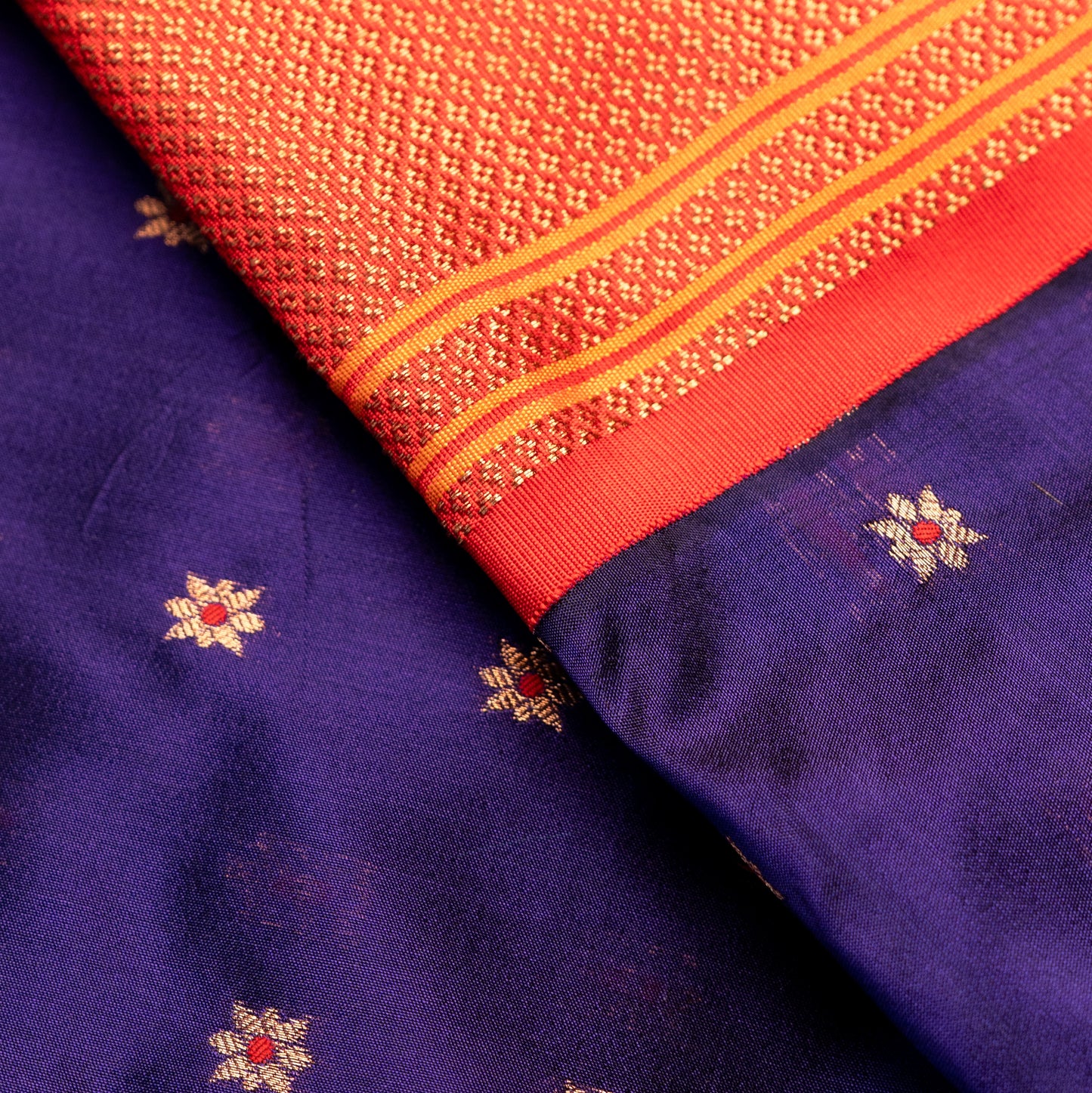Jamun Paithani Saree Contrast Border