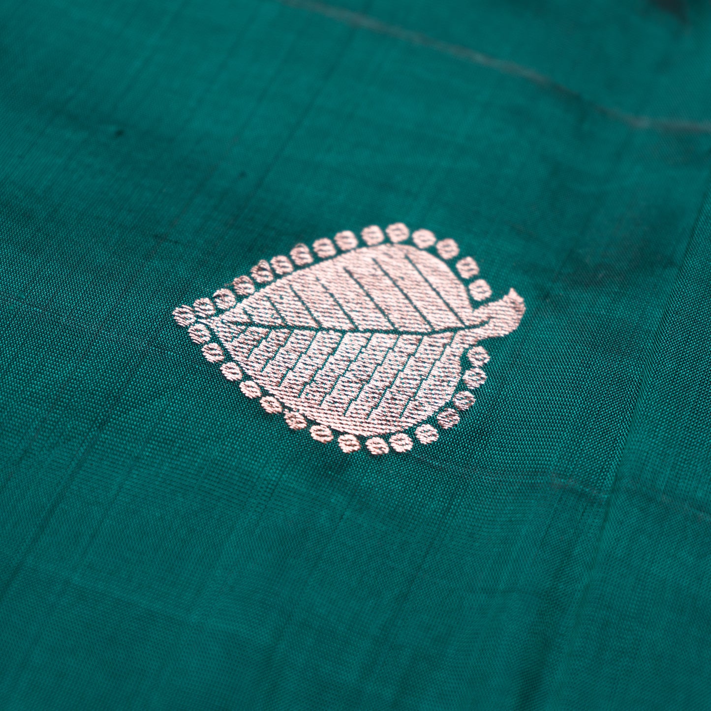 Pure Kanchipuram Coffee Green with Fern butta
