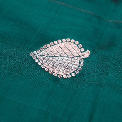 Pure Kanchipuram Coffee Green with Fern butta