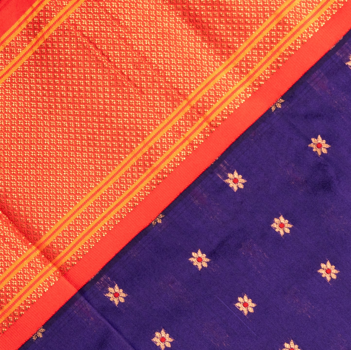 Jamun Paithani Saree Contrast Border