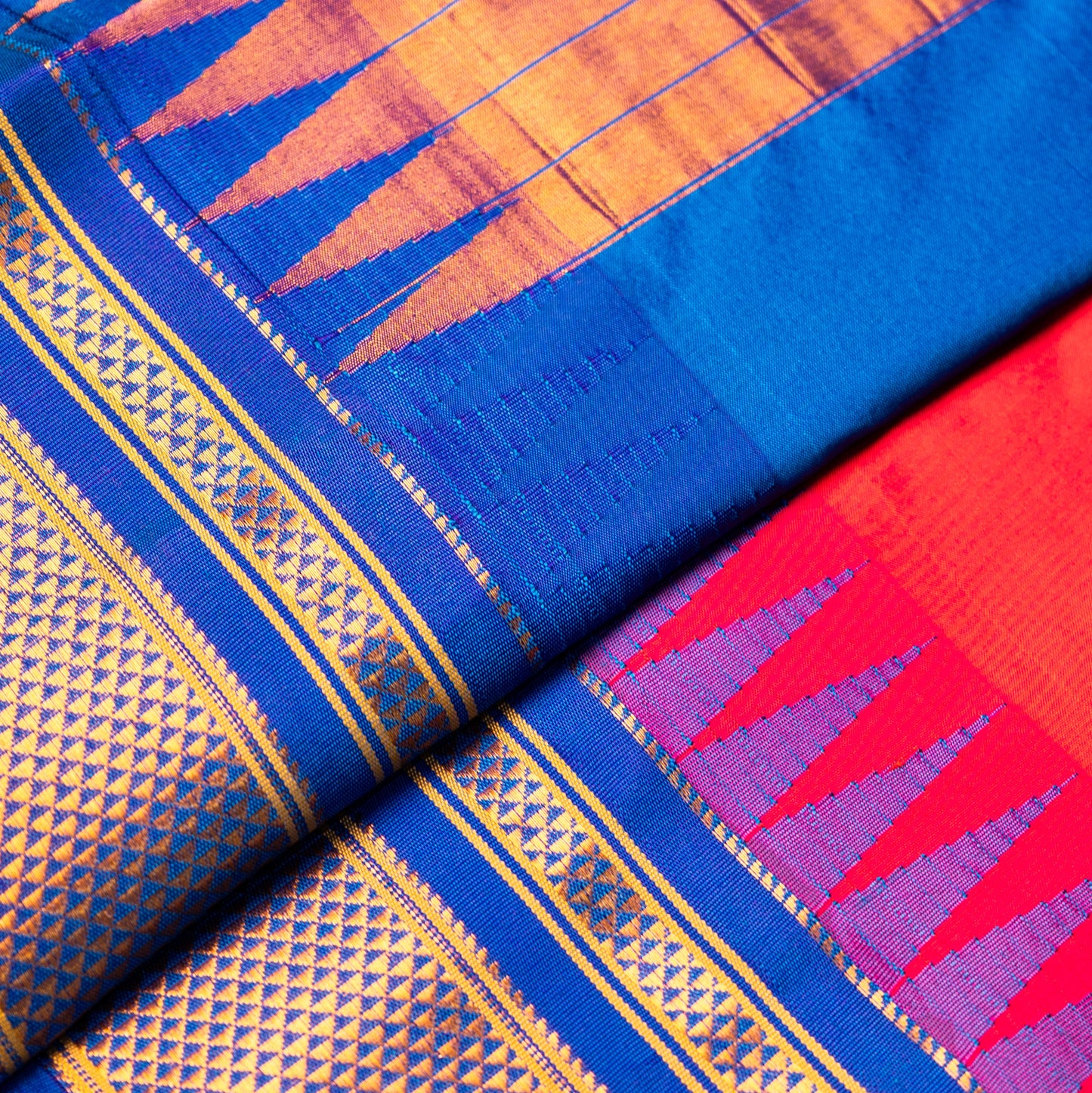Pink Ilkal Pure Silk Saree with Contrast Border