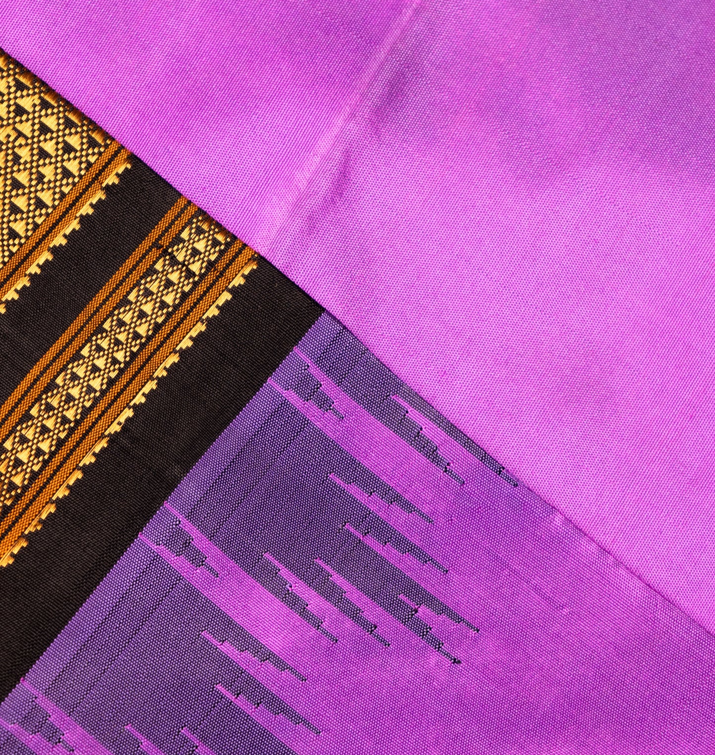 Pink Ilkal Pure Silk Saree with Contrast Border