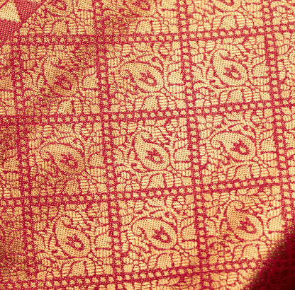 Pastel Pink Art Tissue Kanchipuram Saree with Border