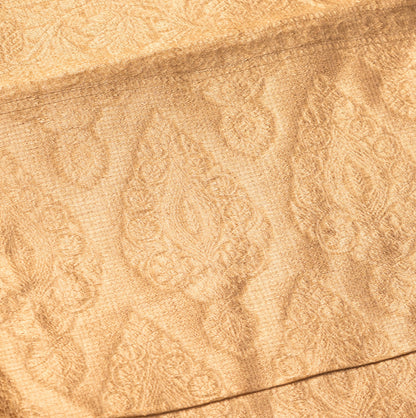 Fancy Golden Color Cotton Saree
