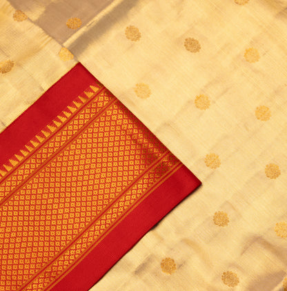 Golden Moti Handloom Tissue Paithani Saree