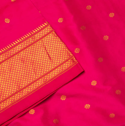 Rani Pink Paithani Saree with Chunari Butta