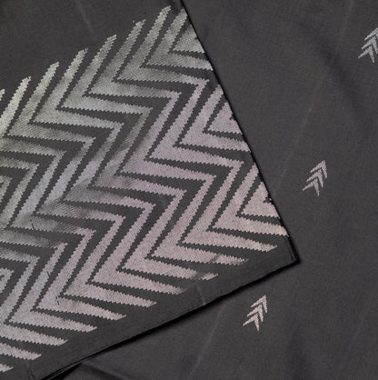 Pure Soft Silk Saree in Steel Grey