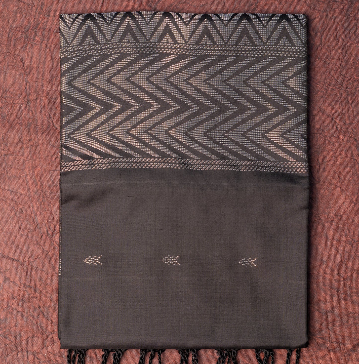 Pure Soft Silk Saree in Steel Grey