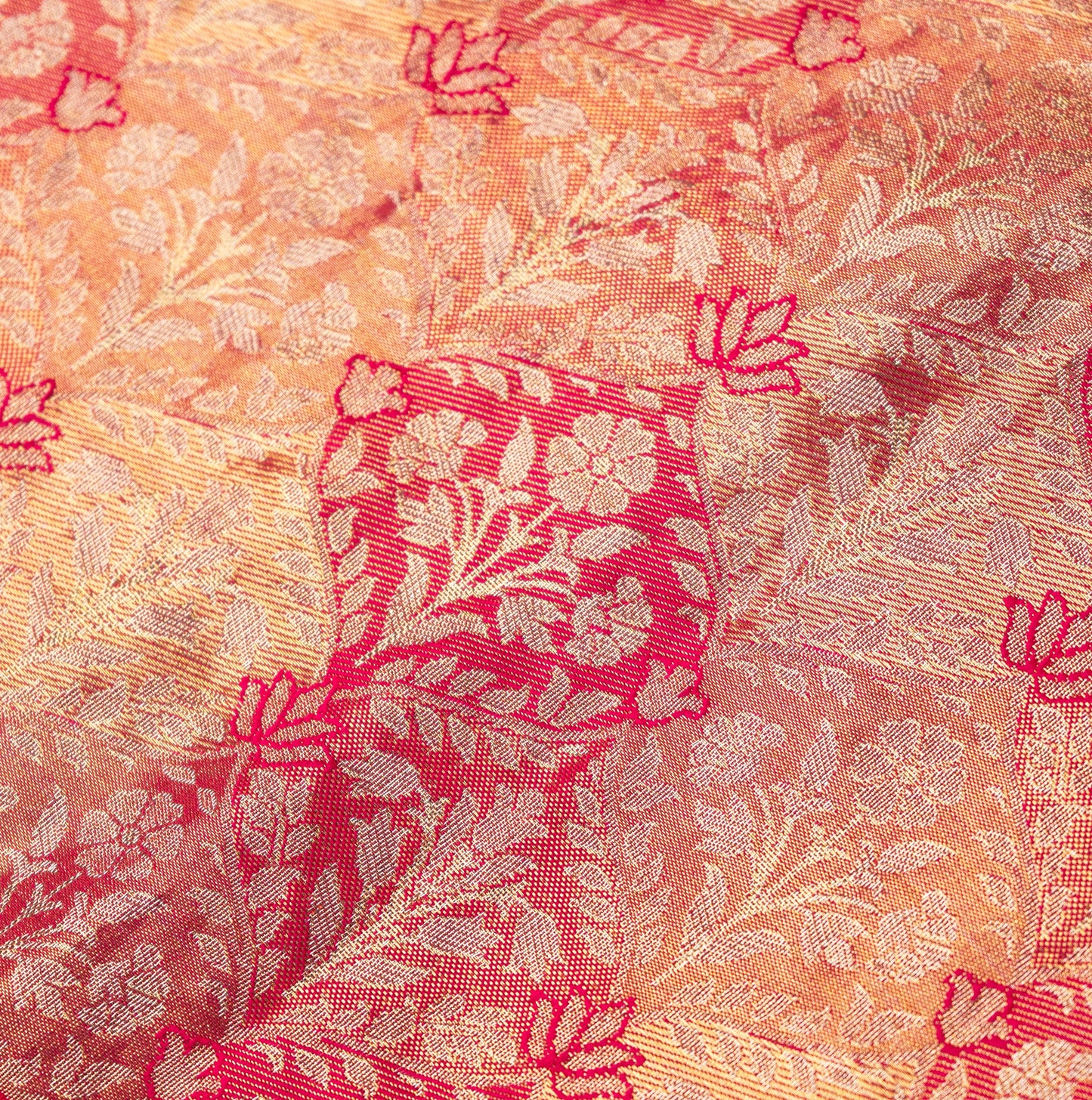 Designer Saree In Golden Pink with Moti Zari work